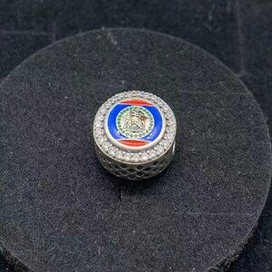 Pandora Belize Flag Round Charm